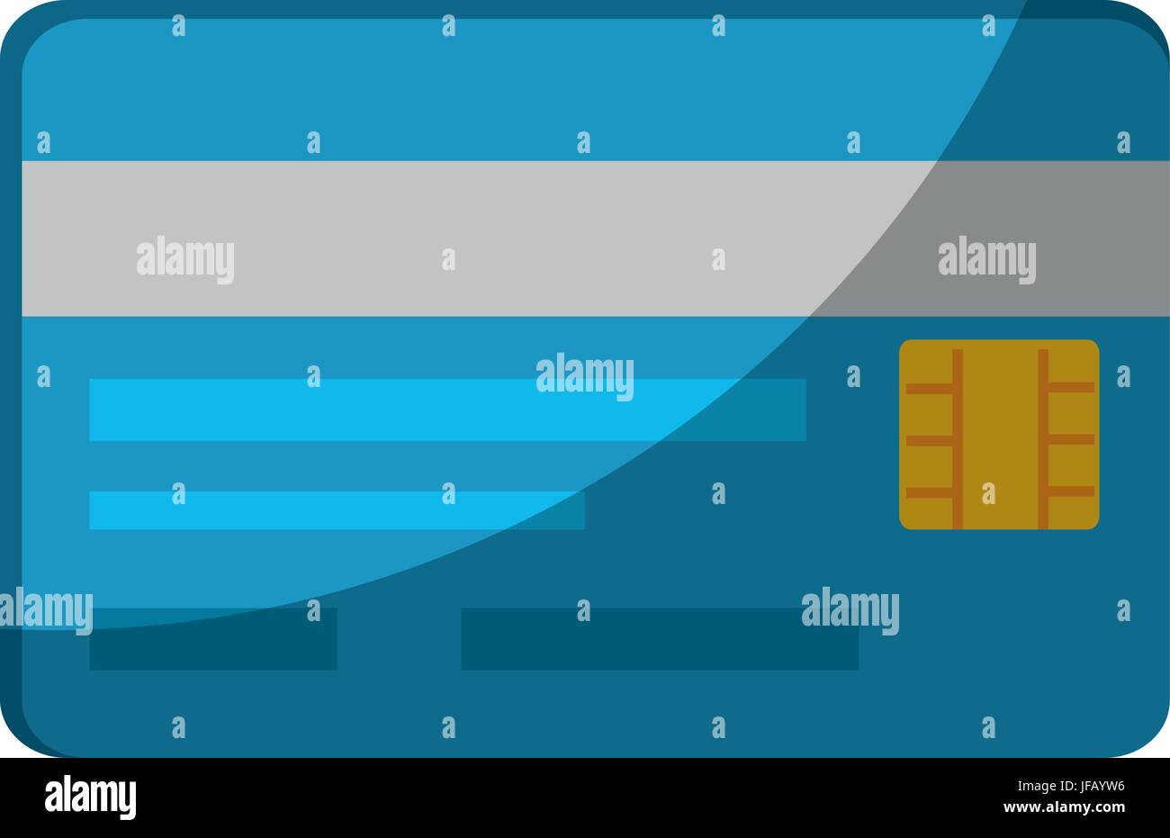 credit card icon over white background colorful design vector ...