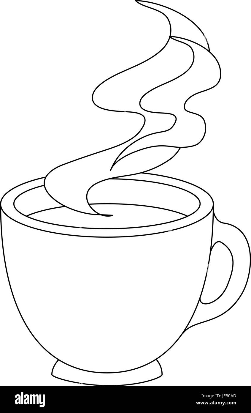 coffee mug icon over white background vector illustration Stock Vector ...
