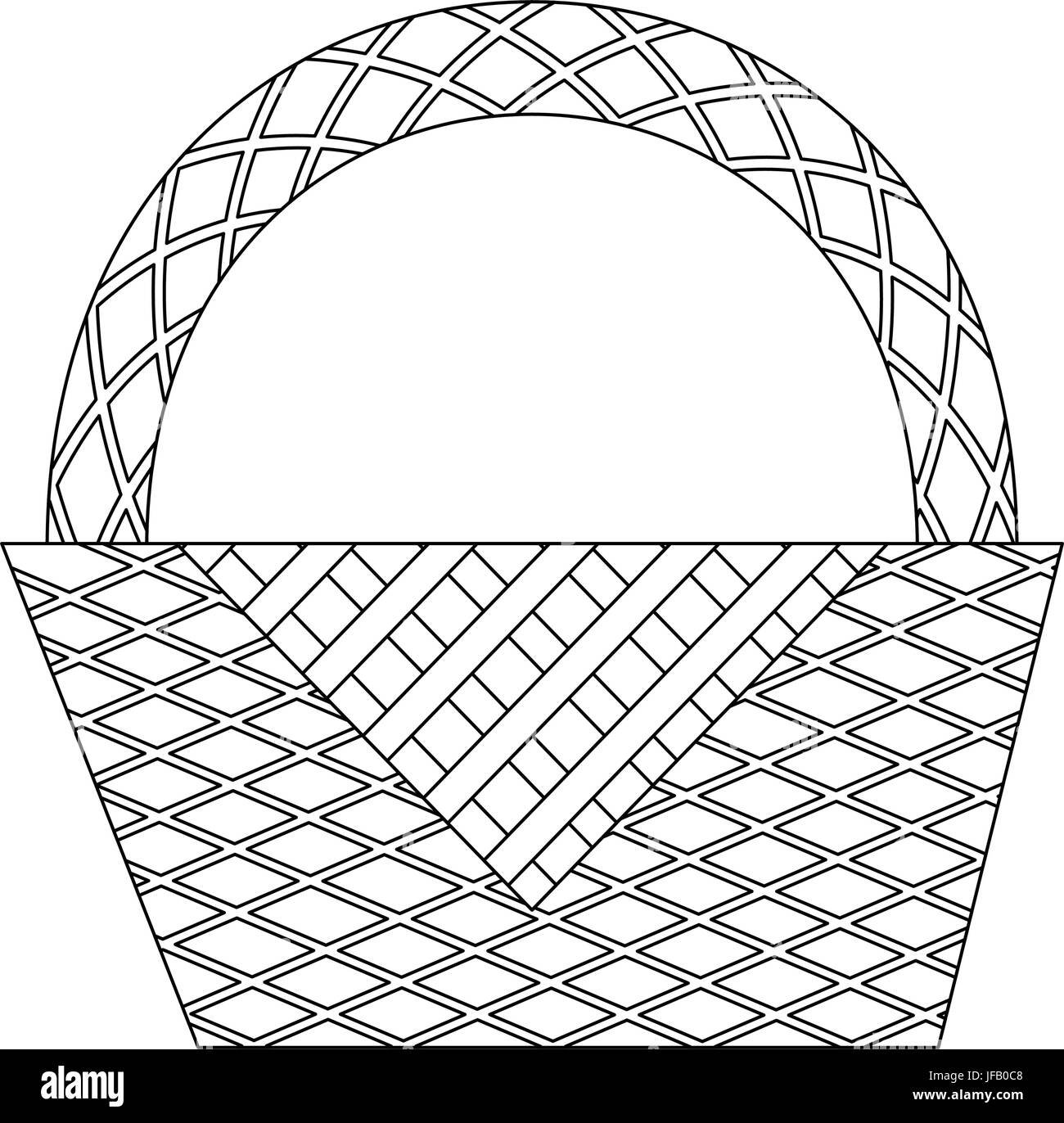 picnic basket icon over white background vector illustration Stock ...