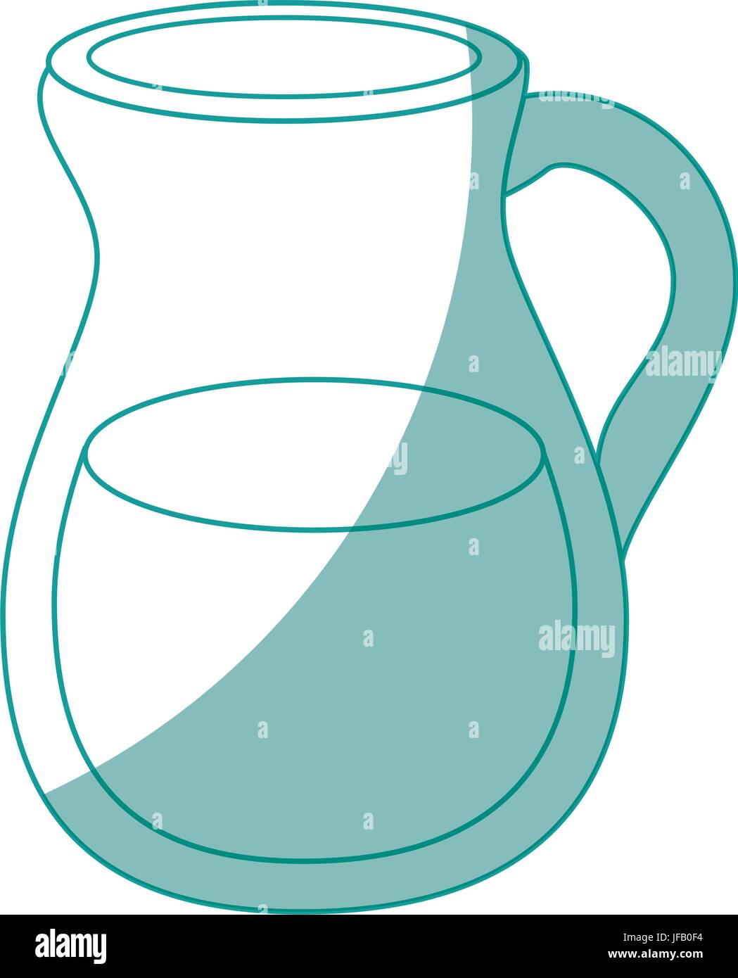 pitcher of water icon over white background vector illustration Stock ...