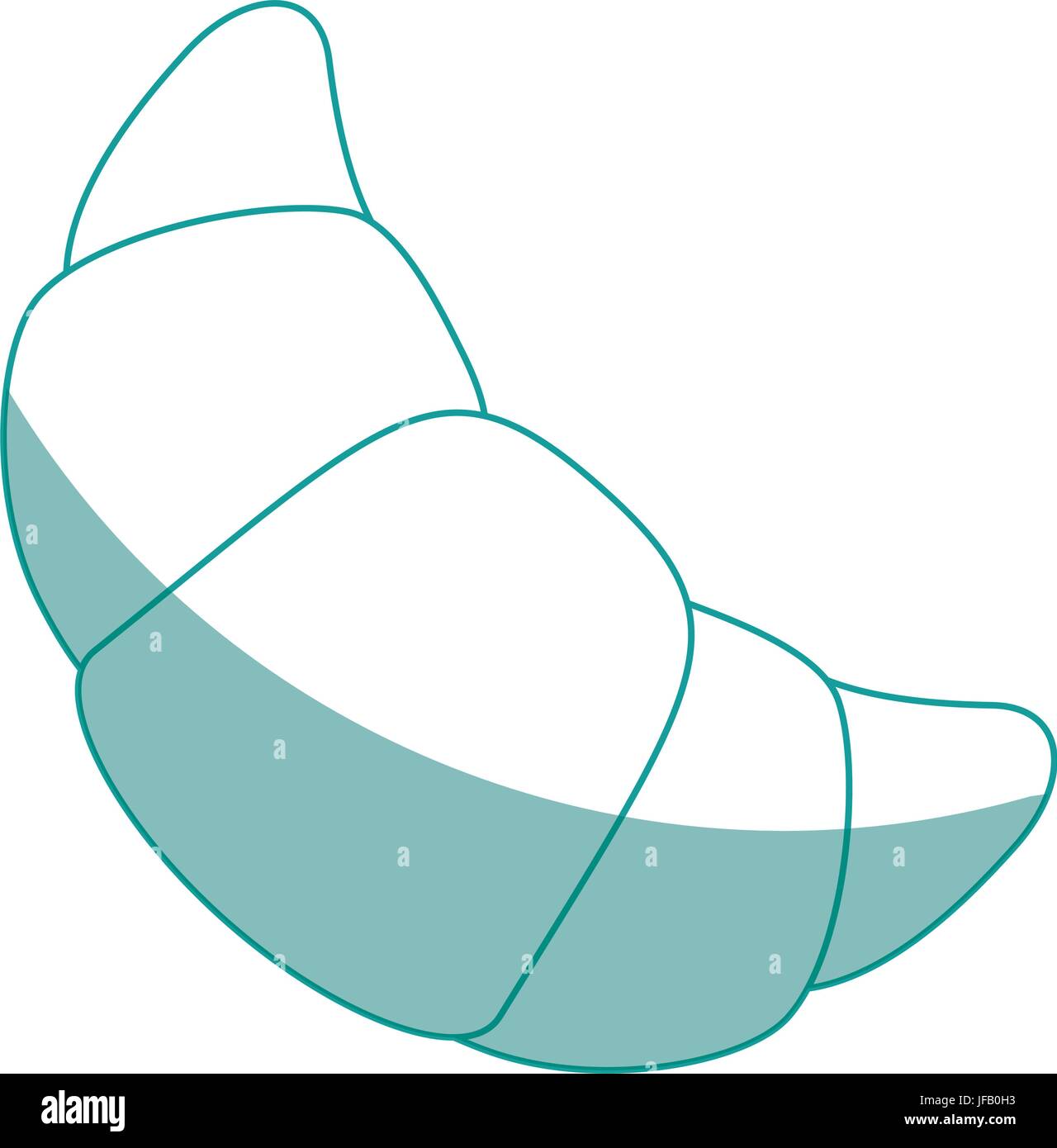 croissant icon over white background vector illustration Stock Vector ...