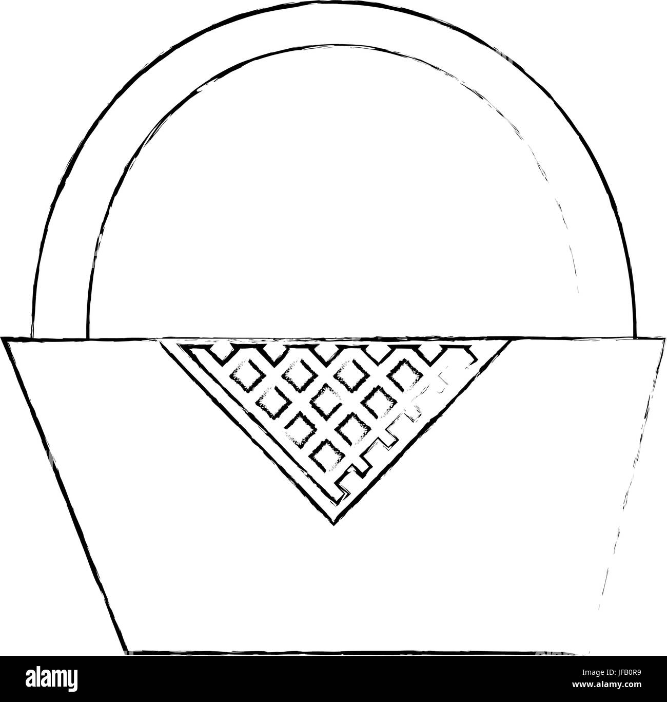 picnic basket icon over white background vector illustration Stock ...
