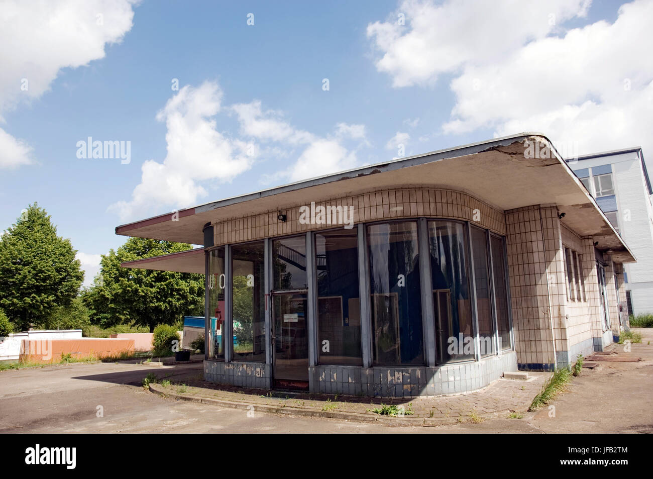 Alte Tankstelle Brandshof Stock Photo