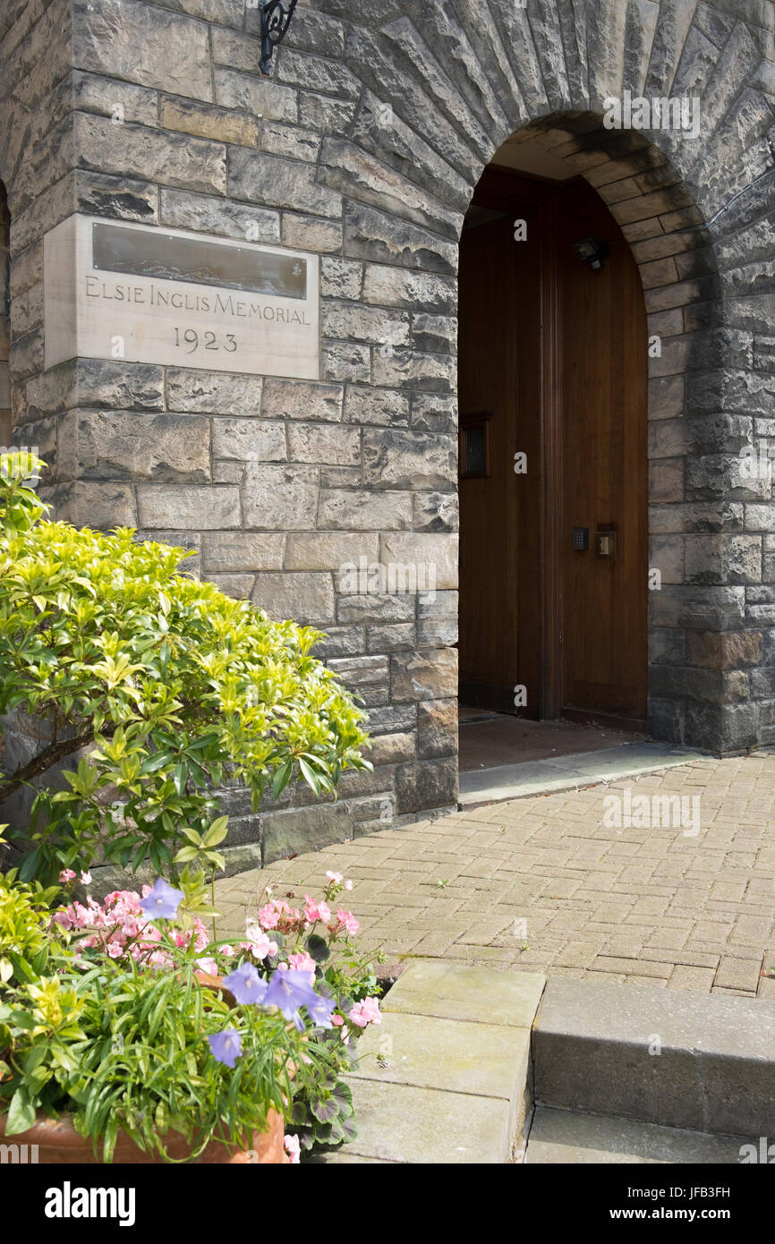 Entrance to the former Elsie Inglis Memorial Maternity Hospital