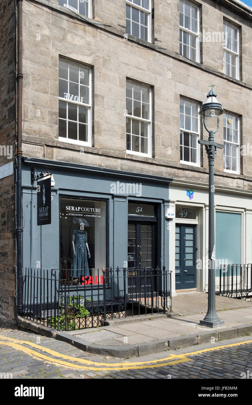 Shops in William Street, Edinburgh Stock Photo Alamy