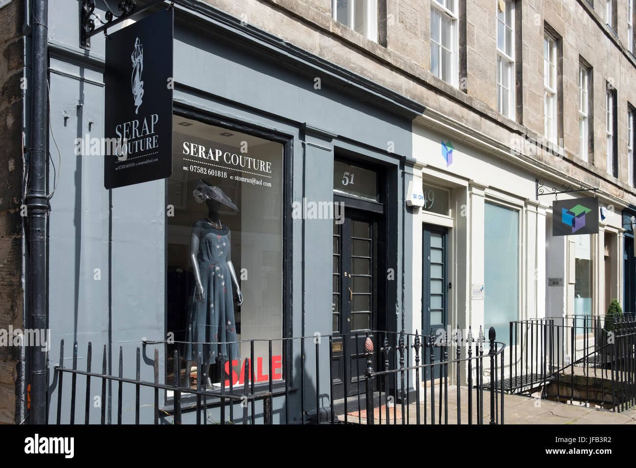 Shops in William Street, Edinburgh Stock Photo Alamy