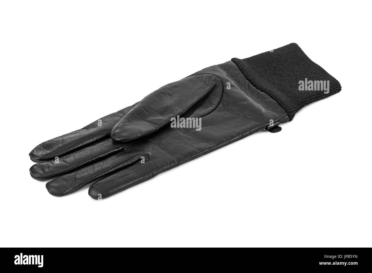 Leather glove and woman Black and White Stock Photos & Images - Alamy