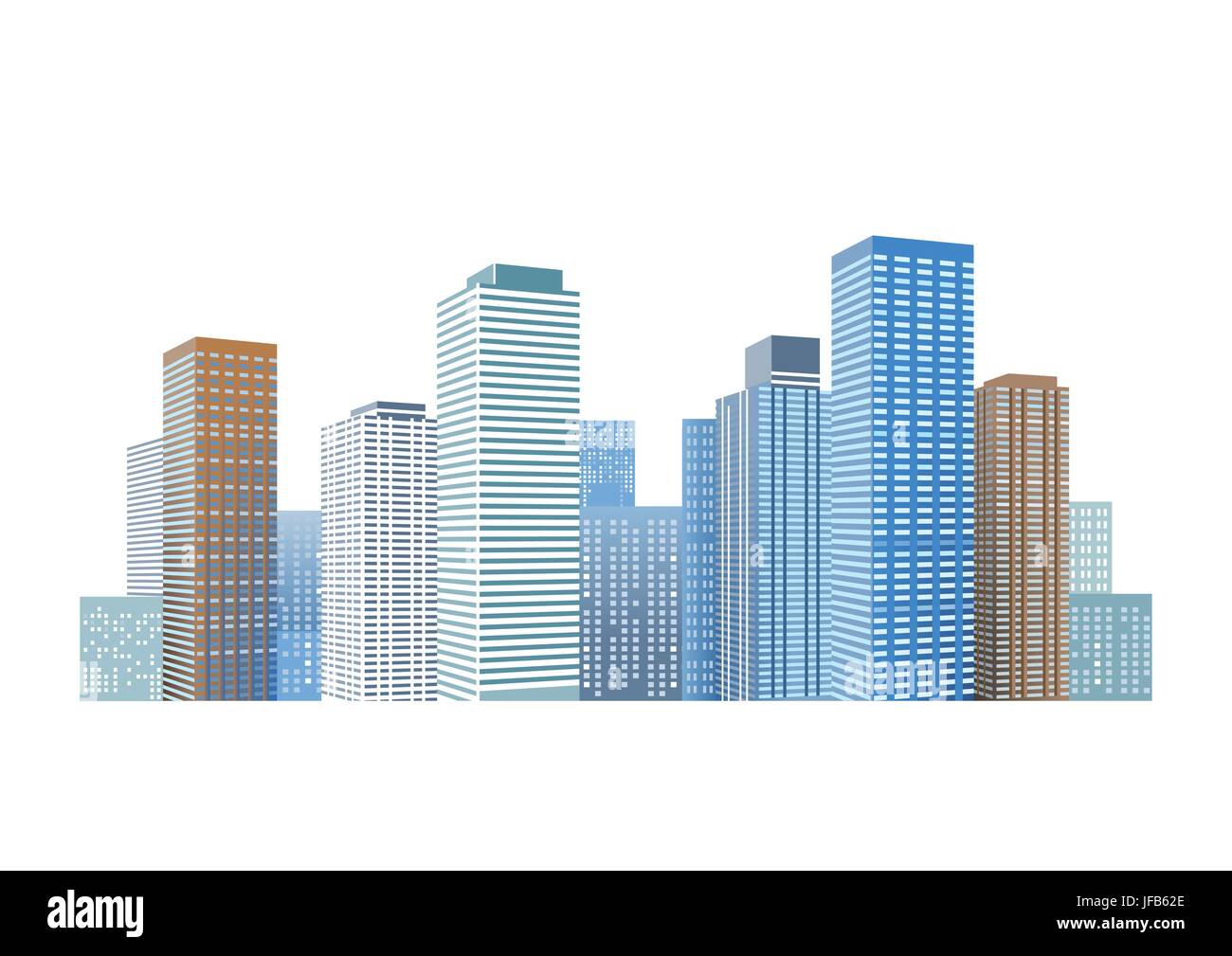 cityscape with skyscrapers Stock Vector Image & Art - Alamy