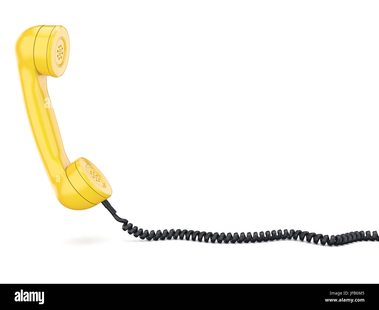 3D rendering of the old telephone handset Stock Photo Alamy