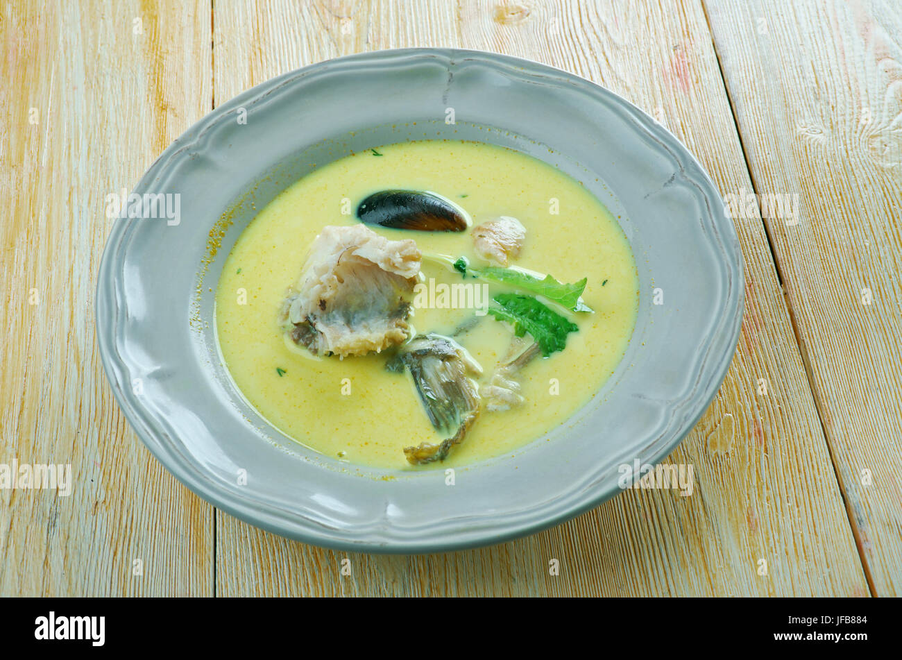 African Salt Cod and Peanut Curry Stock Photo - Alamy