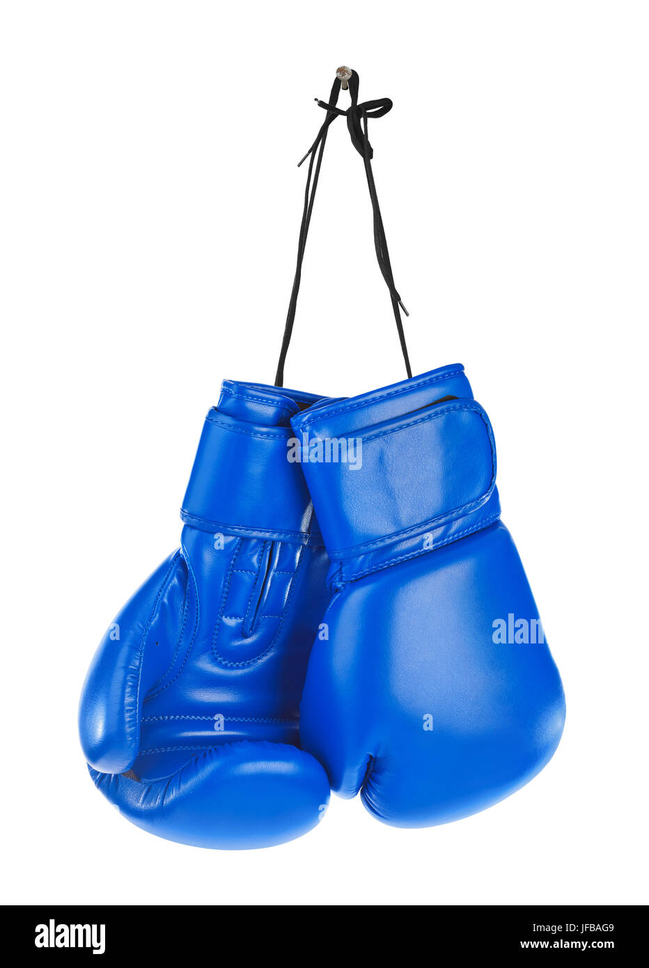 Hanging boxing gloves Stock Photo Alamy