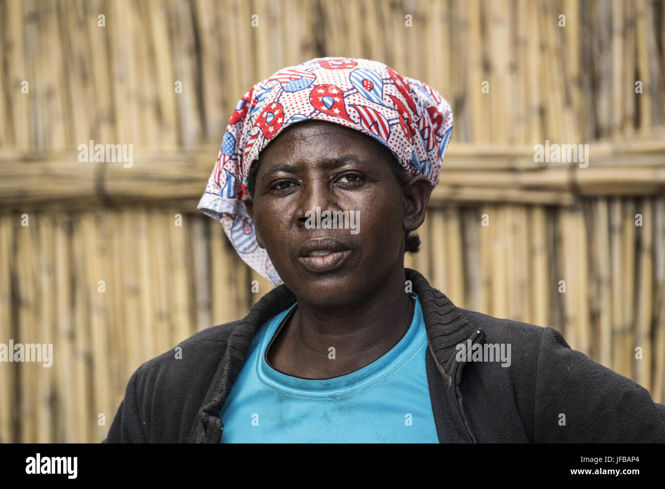 Portrait african woman, app. 30years old Stock Photo