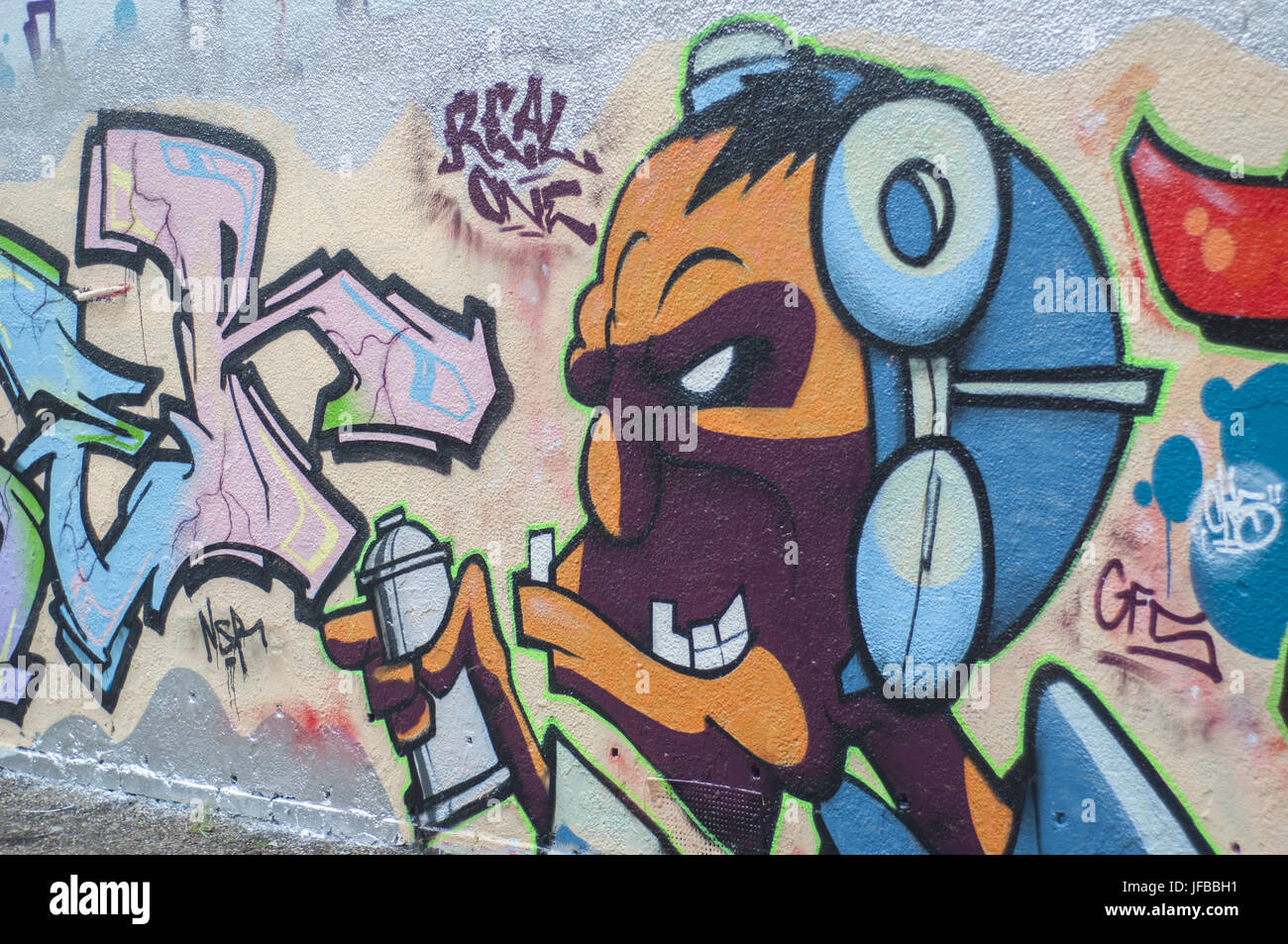 Graffiti in Nuremberg, Germany Stock Photo