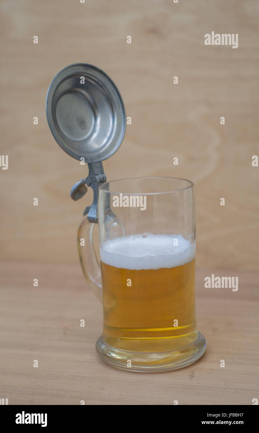Tin beer mug, Germany Stock Photo Alamy
