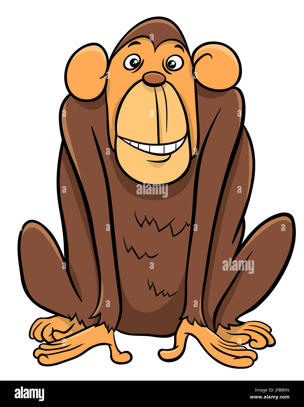 ape animal character Stock Photo - Alamy