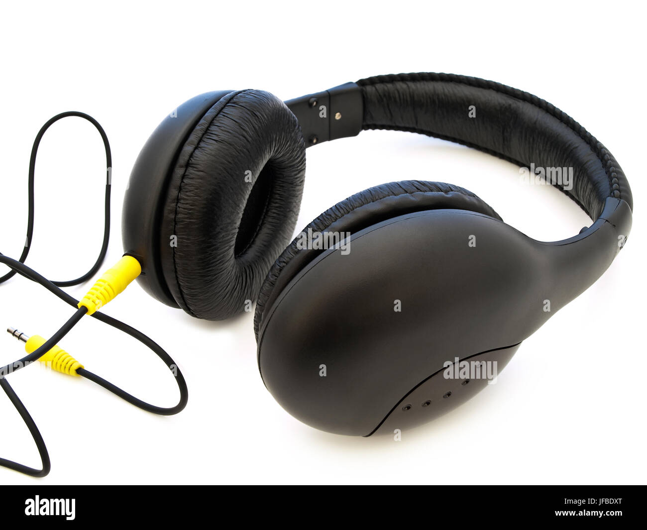 Modern Black Headphones Stock Photo - Alamy