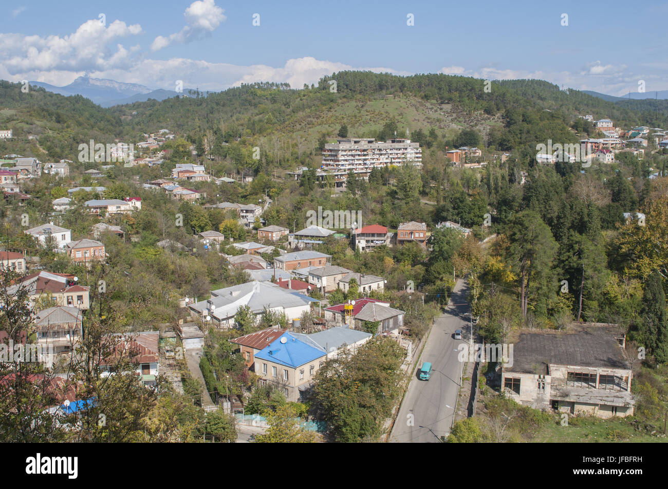 residential district in Kutaisi, Georgia Stock Photo