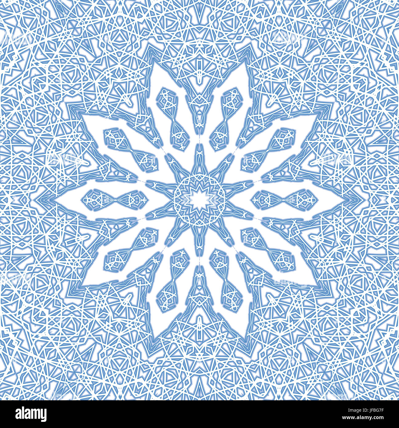Abstract blue pattern on white Stock Photo - Alamy