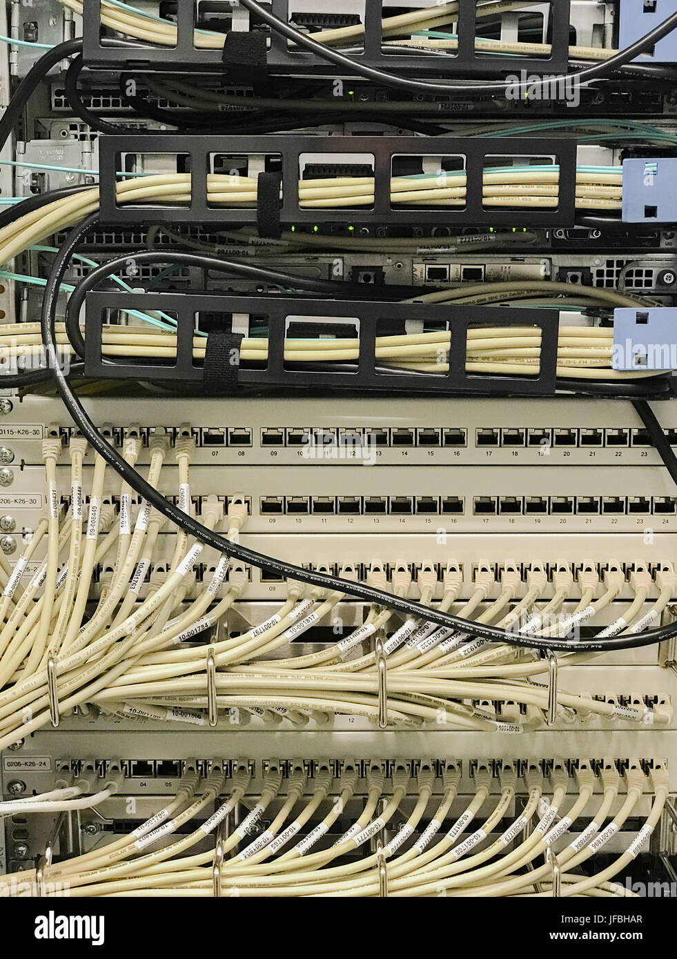 Network cable on a network HUB Stock Photo Alamy