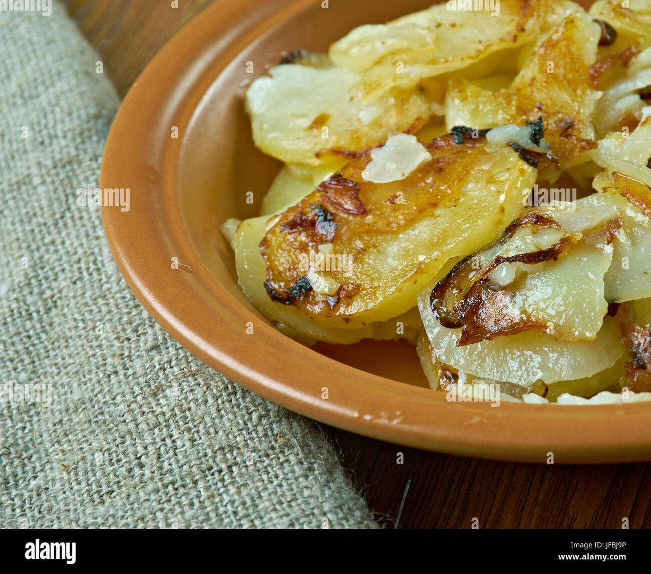 Lyonnaise potatoes Stock Photo Alamy
