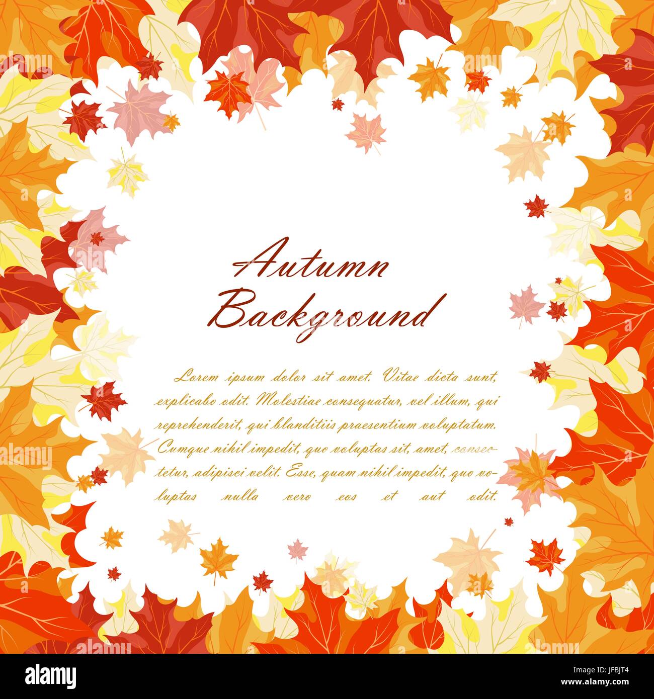 Autumn frame Stock Vector Image & Art - Alamy