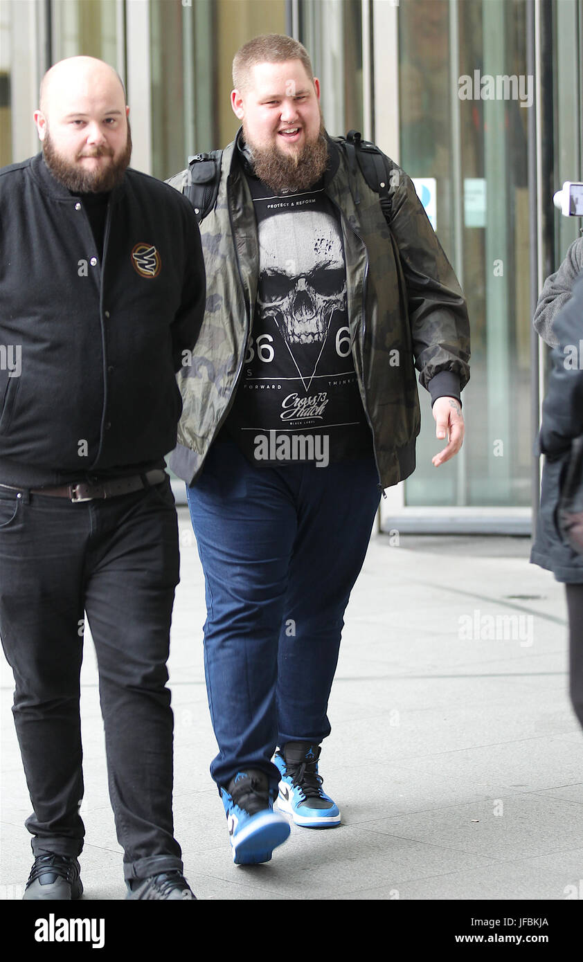 Rag n Bone Man seen at the BBC studios in London on 7th May 2017