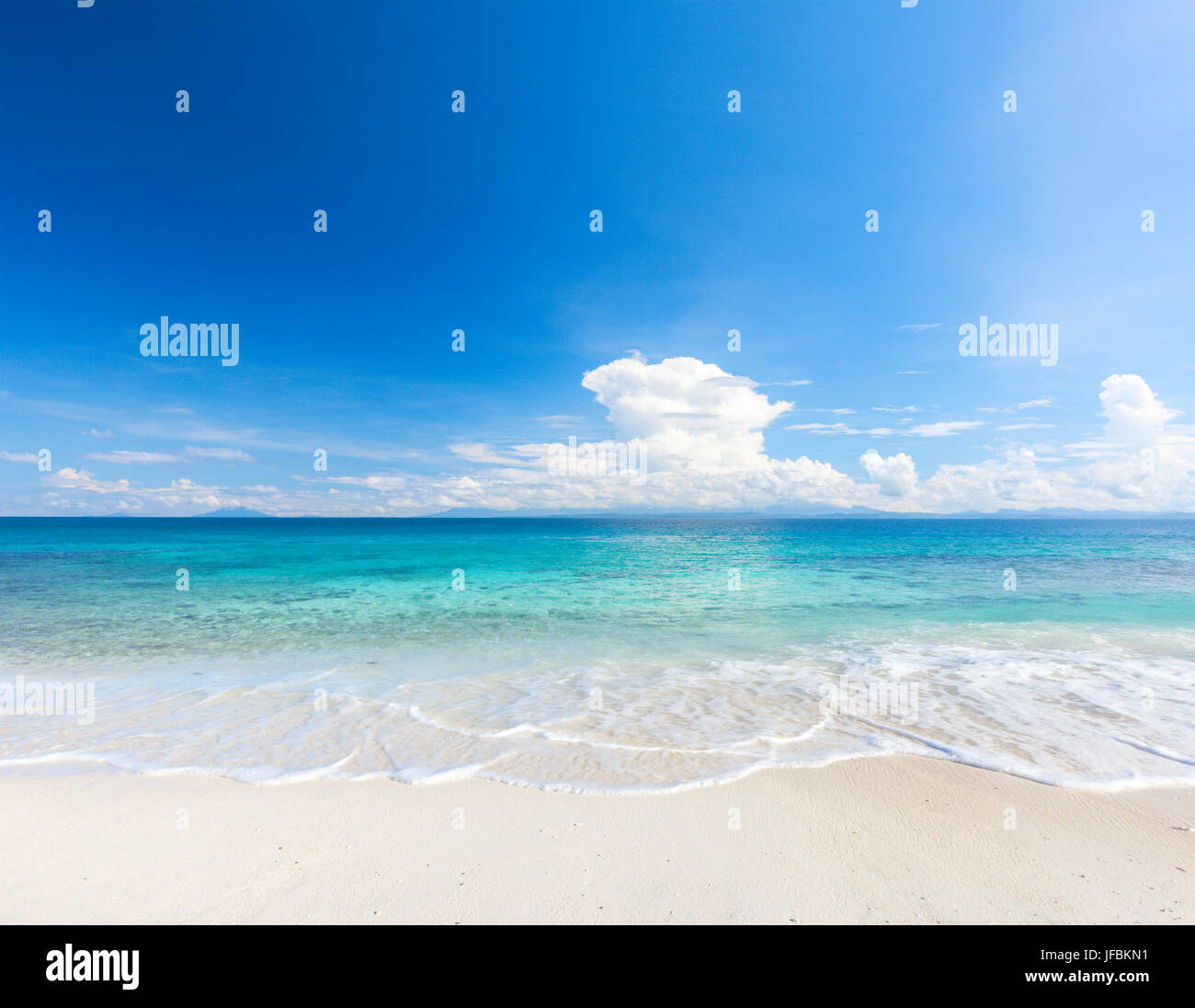 beach and tropical sea Stock Photo