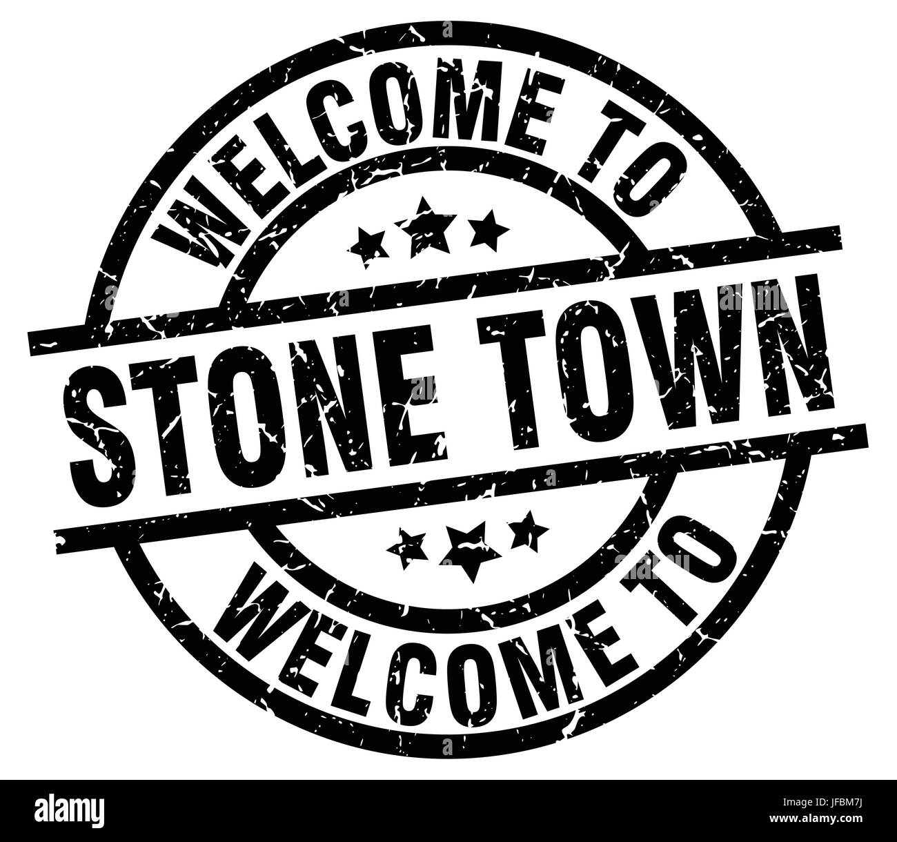 welcome to Stone Town black stamp Stock Vector Image & Art - Alamy