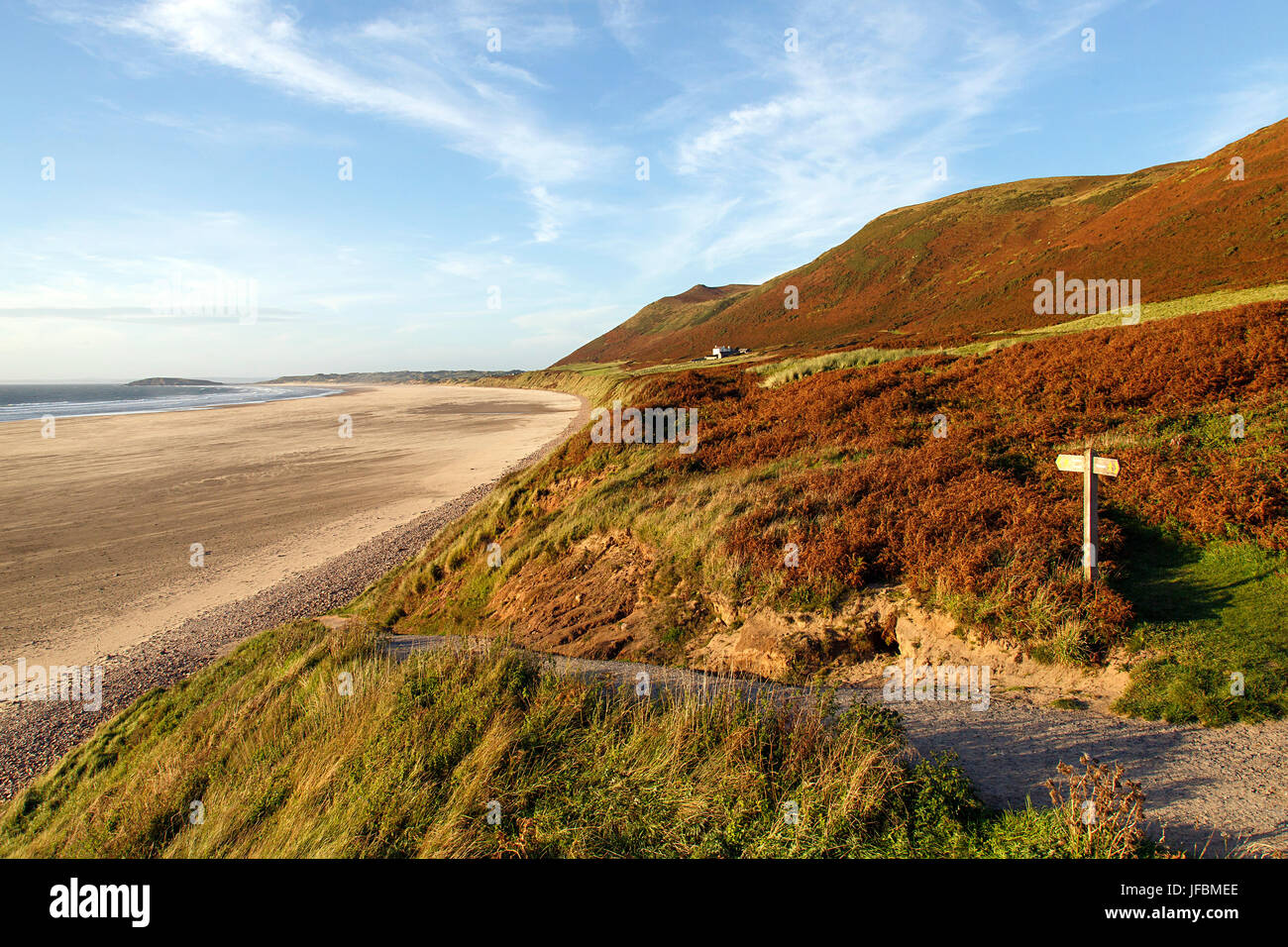 Rhossili Bay Stock Photo