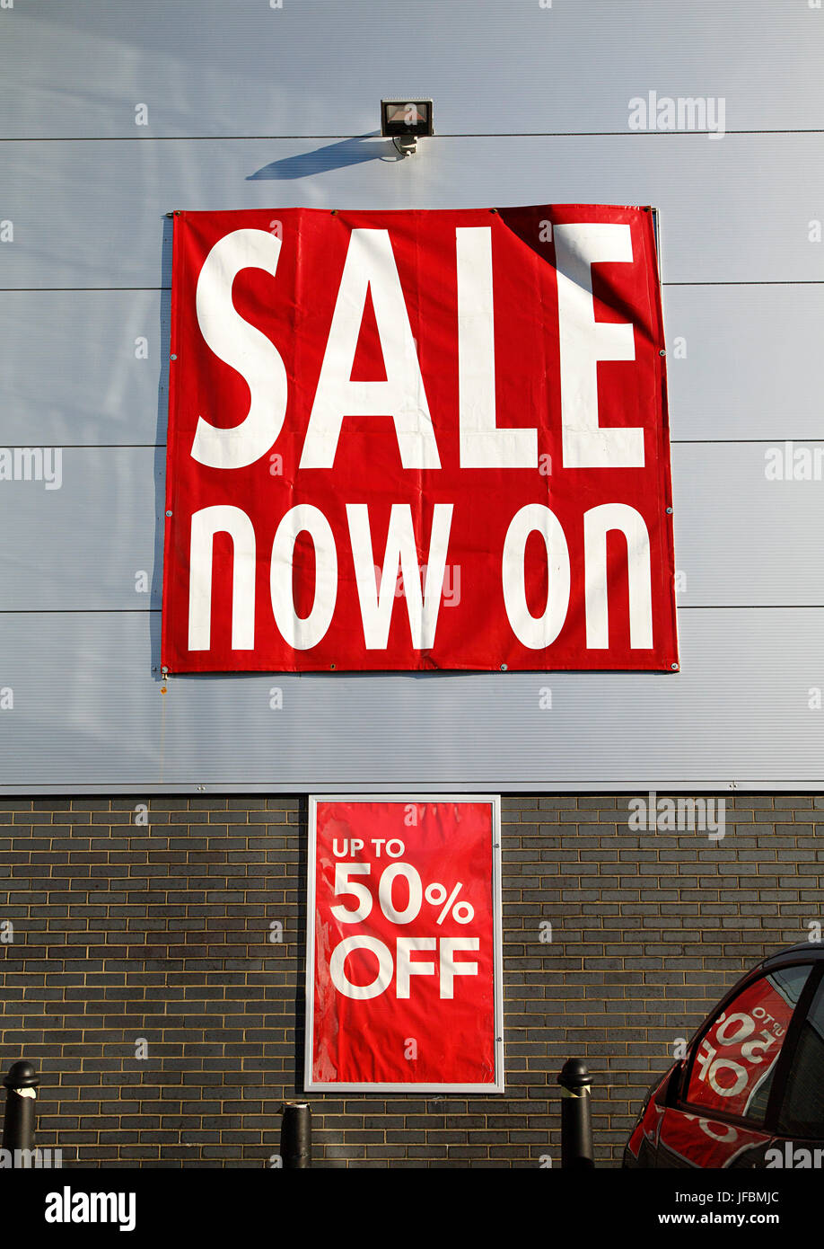 Sale Now On - Poster Stock Photo