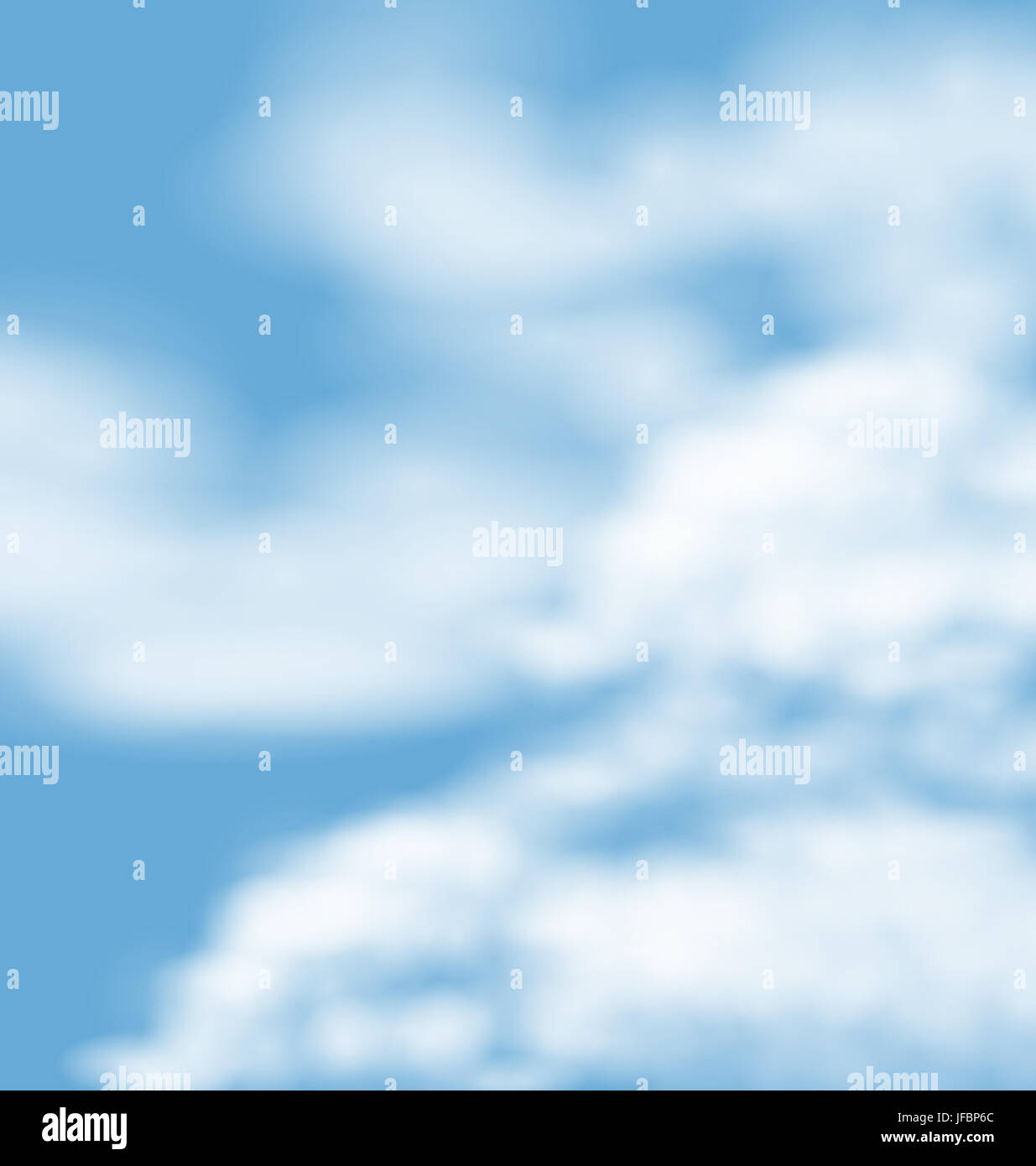 Landscape atmosphere fluffy white clouds blue sky nature background ...