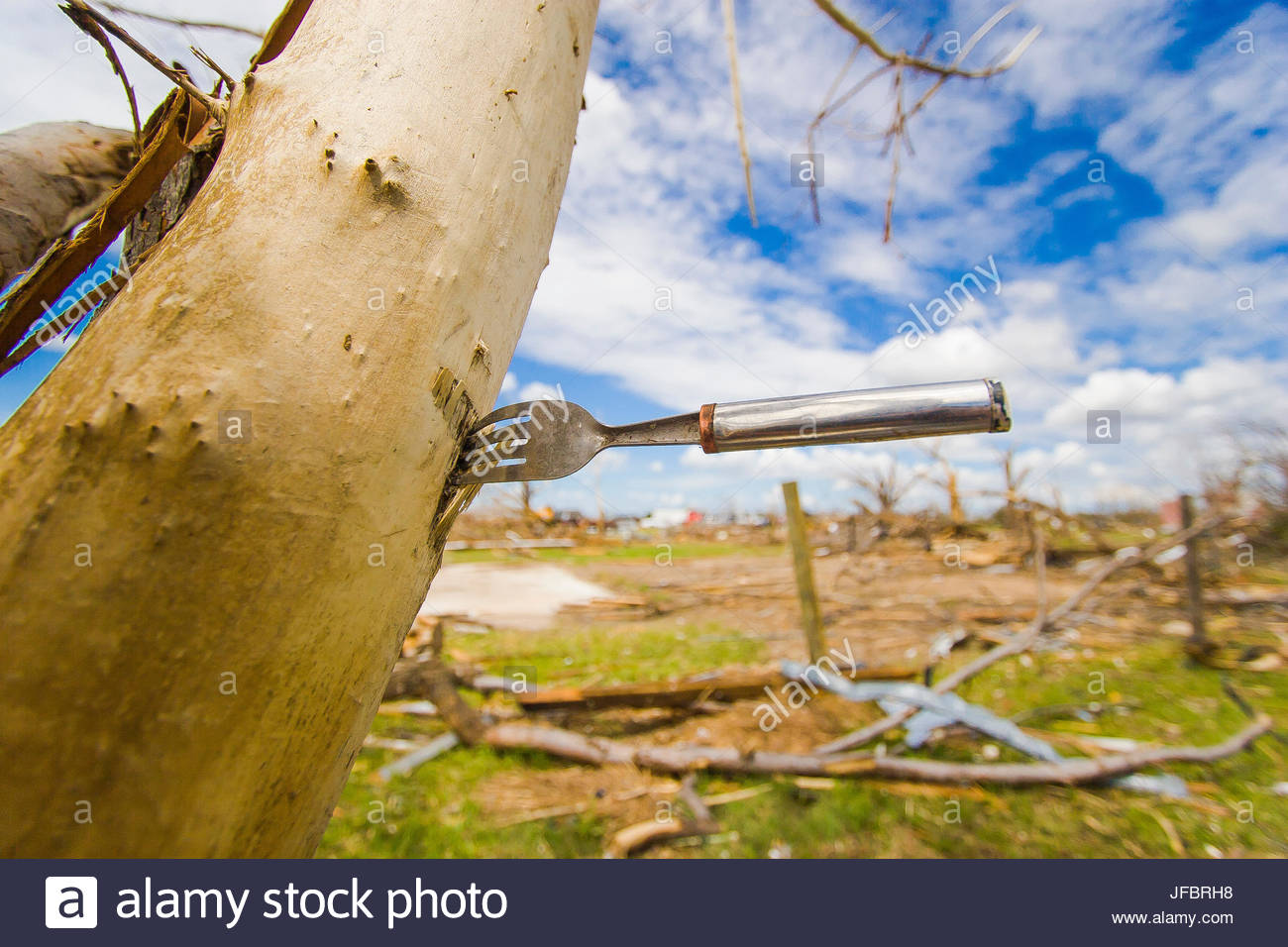 Tornado Damage In Greensburg After High Resolution Stock Photography
