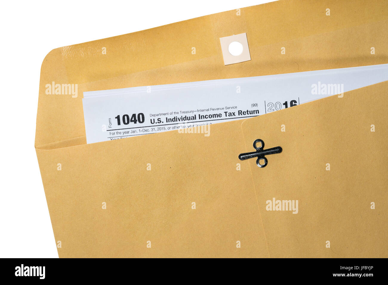 Tax return printed and placed in envelope Stock Photo Alamy