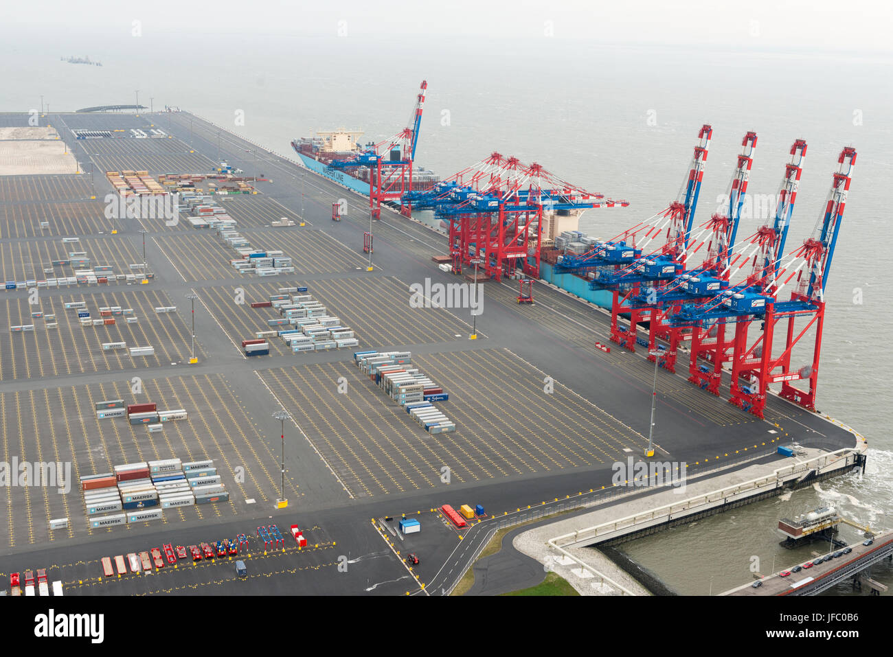 Jade Weser Port Stock Photo
