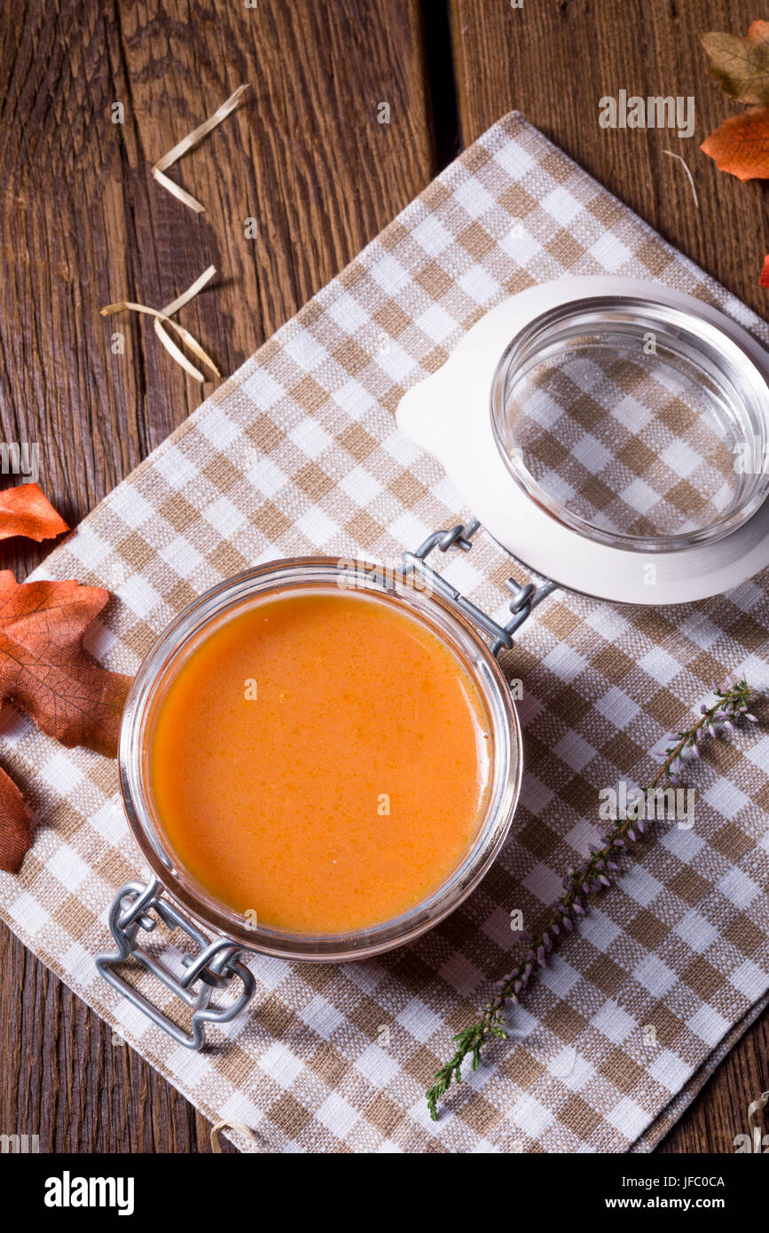Squash soup Stock Photo