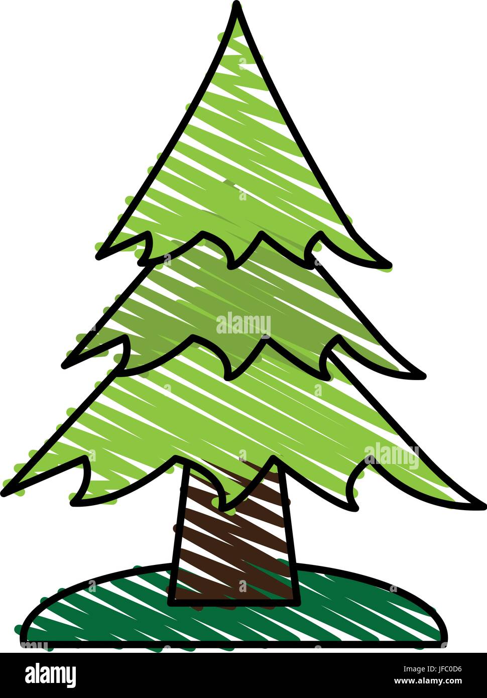 pine tree vector illustration Stock Vector Image & Art - Alamy