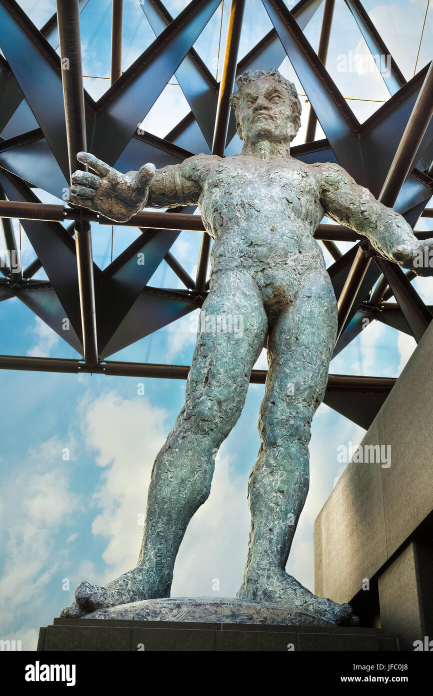 Modern Bronze Statues Of Nio Benevolent Kings Stand Guard At The Stock Photo Alamy
