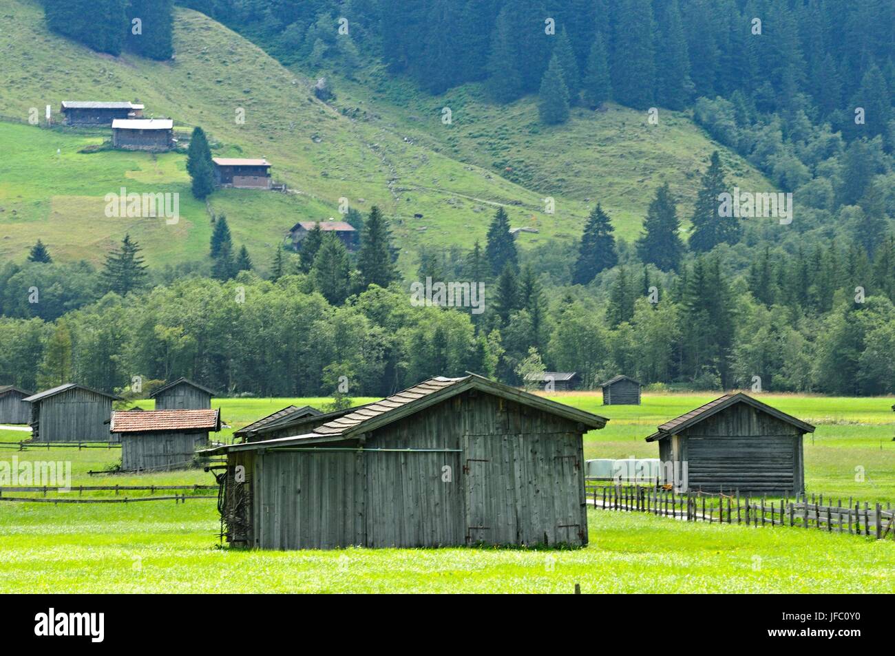The rear Valsertal Tyrol Austria Stock Photo