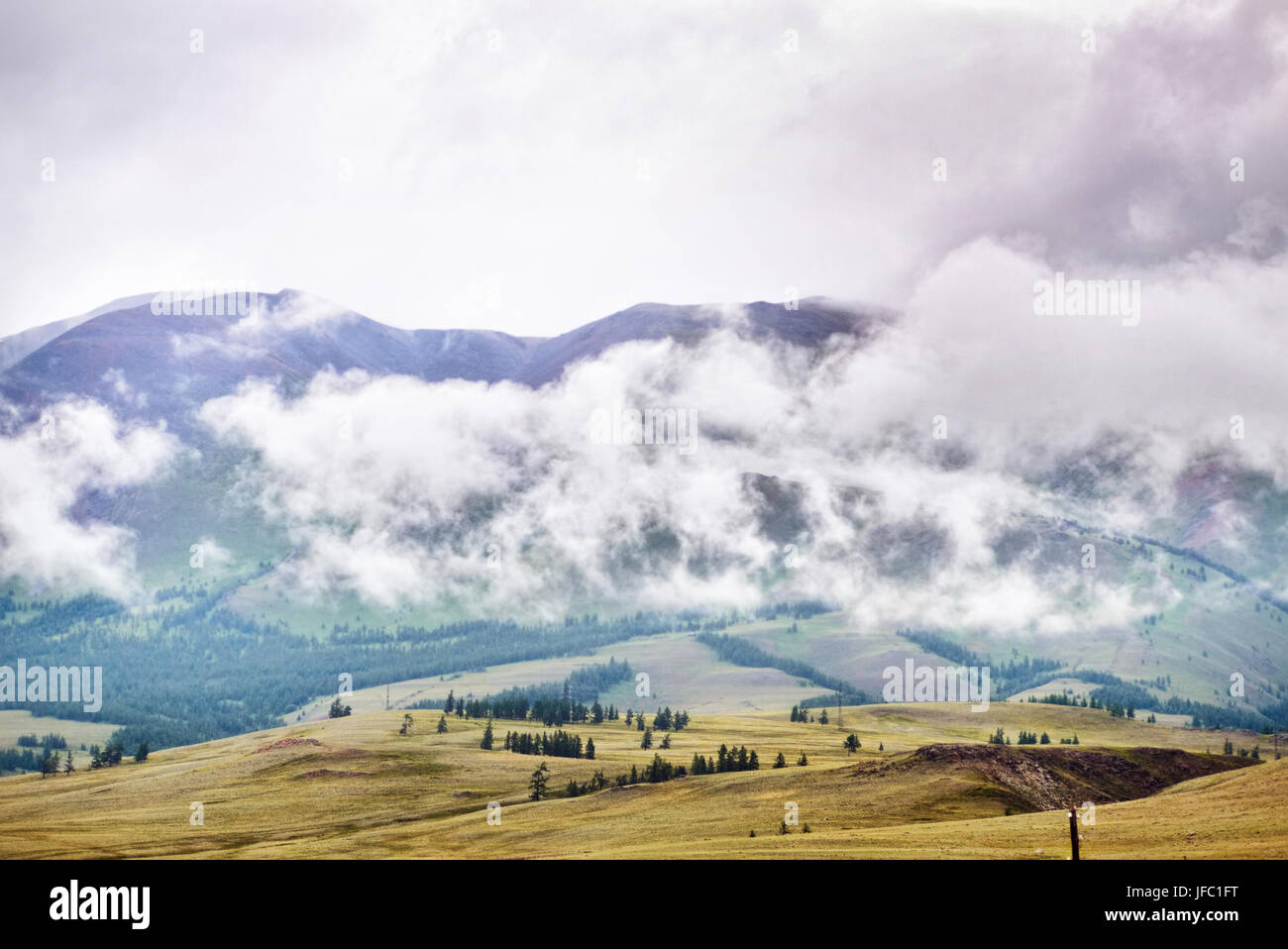 Very beautiful place in mountains. Russia. Altai Republic Stock Photo