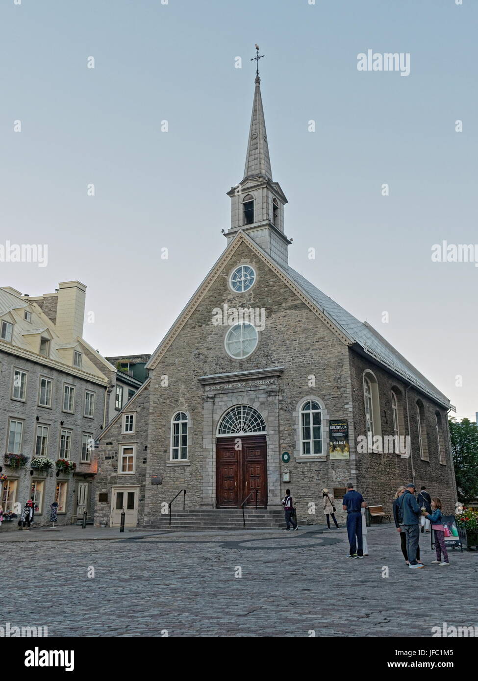 NotreDamedesVictoires Church at Place Royale in old Quebec city