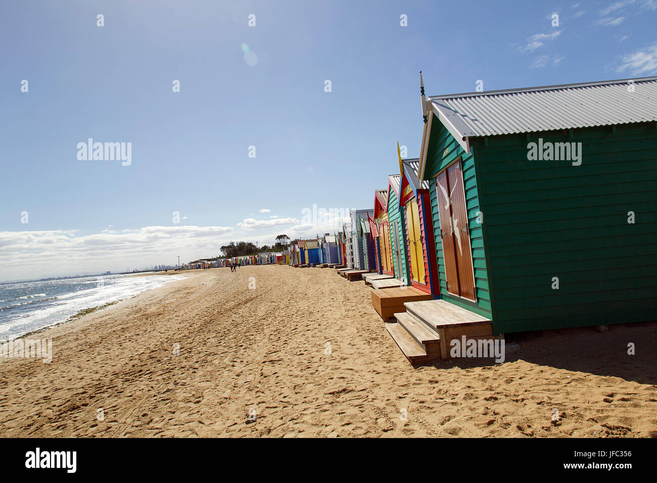 Brighton Beach - Melbourne Stock Photo