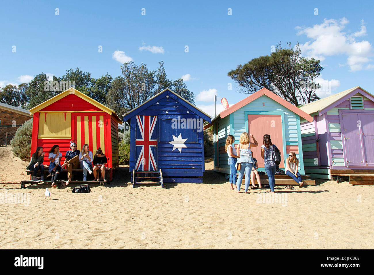 Brighton Beach - Melbourne Stock Photo