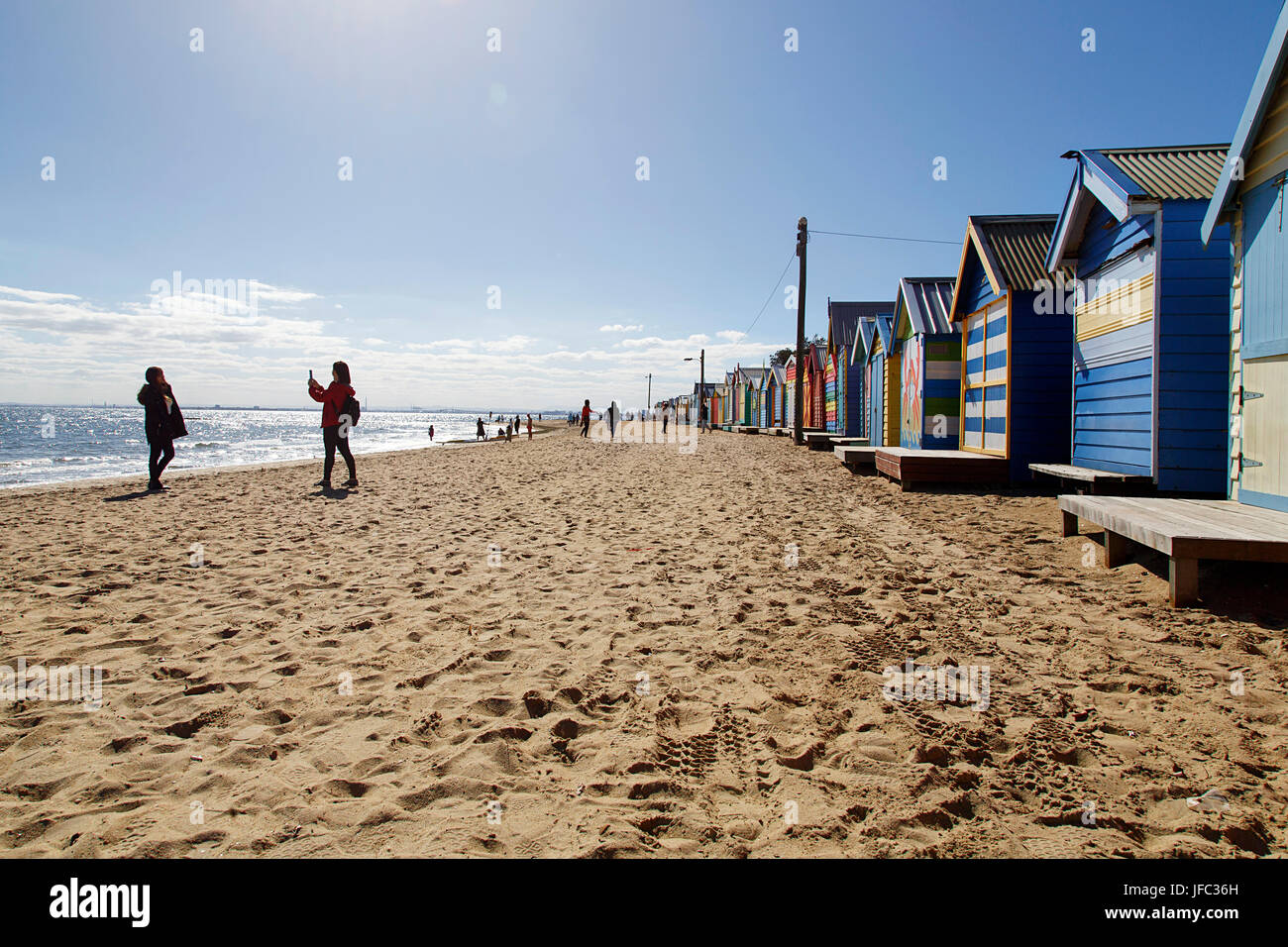 Brighton Beach - Melbourne Stock Photo