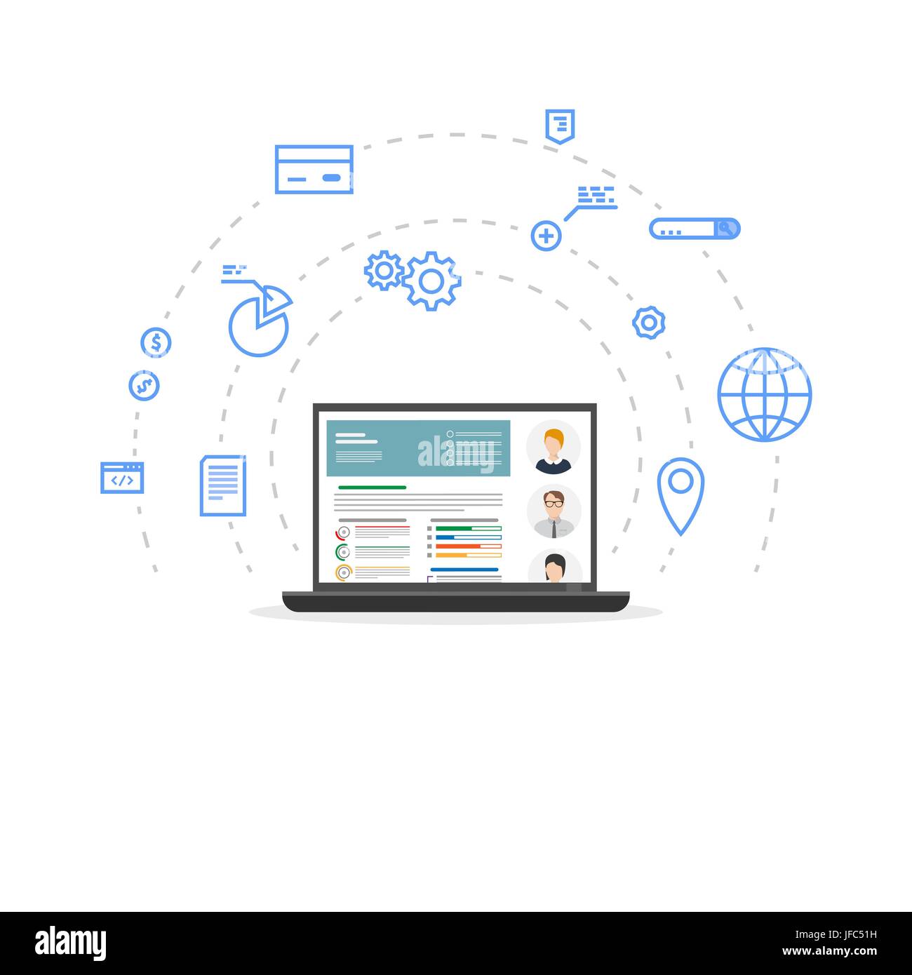 Analytics and accounting Stock Vector