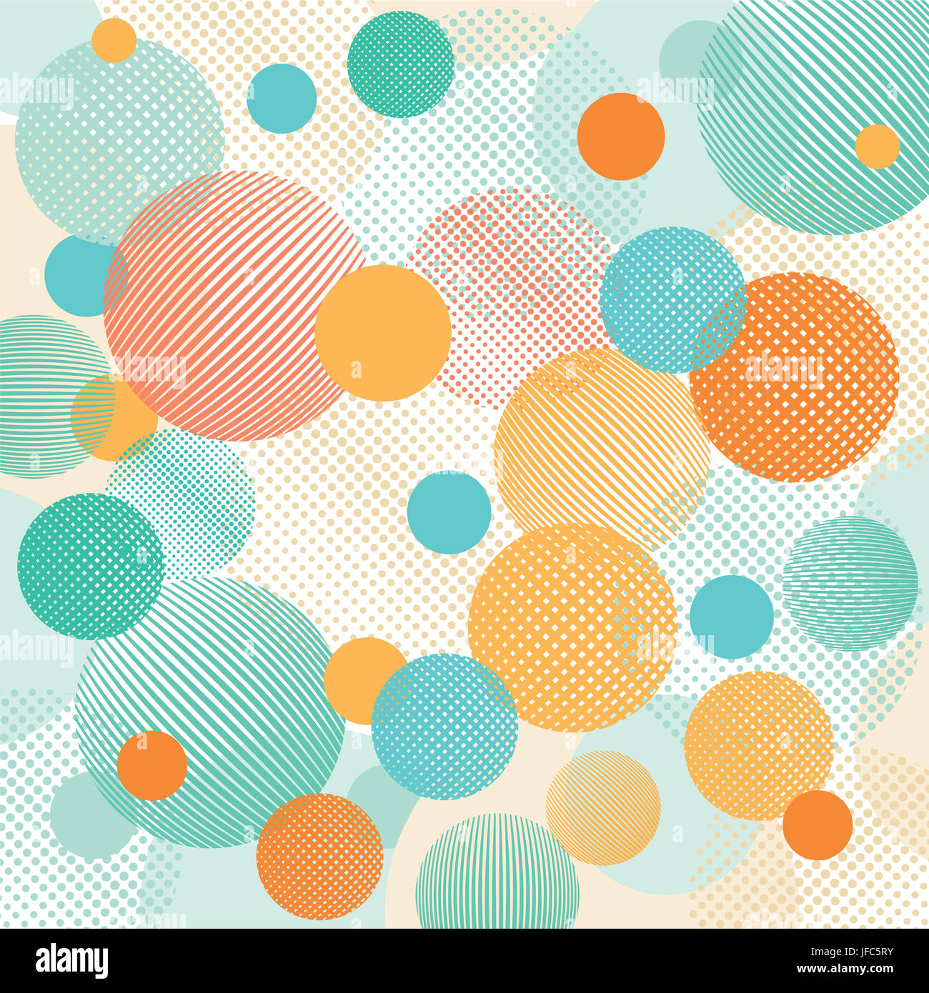 Geometric abstract dots illustration Stock Photo