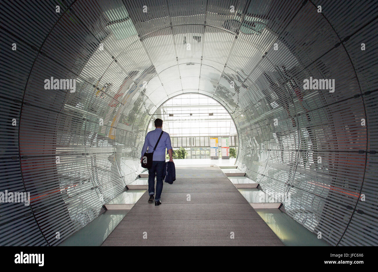 Man Entering Office Building Entrance Stock Photo - Alamy