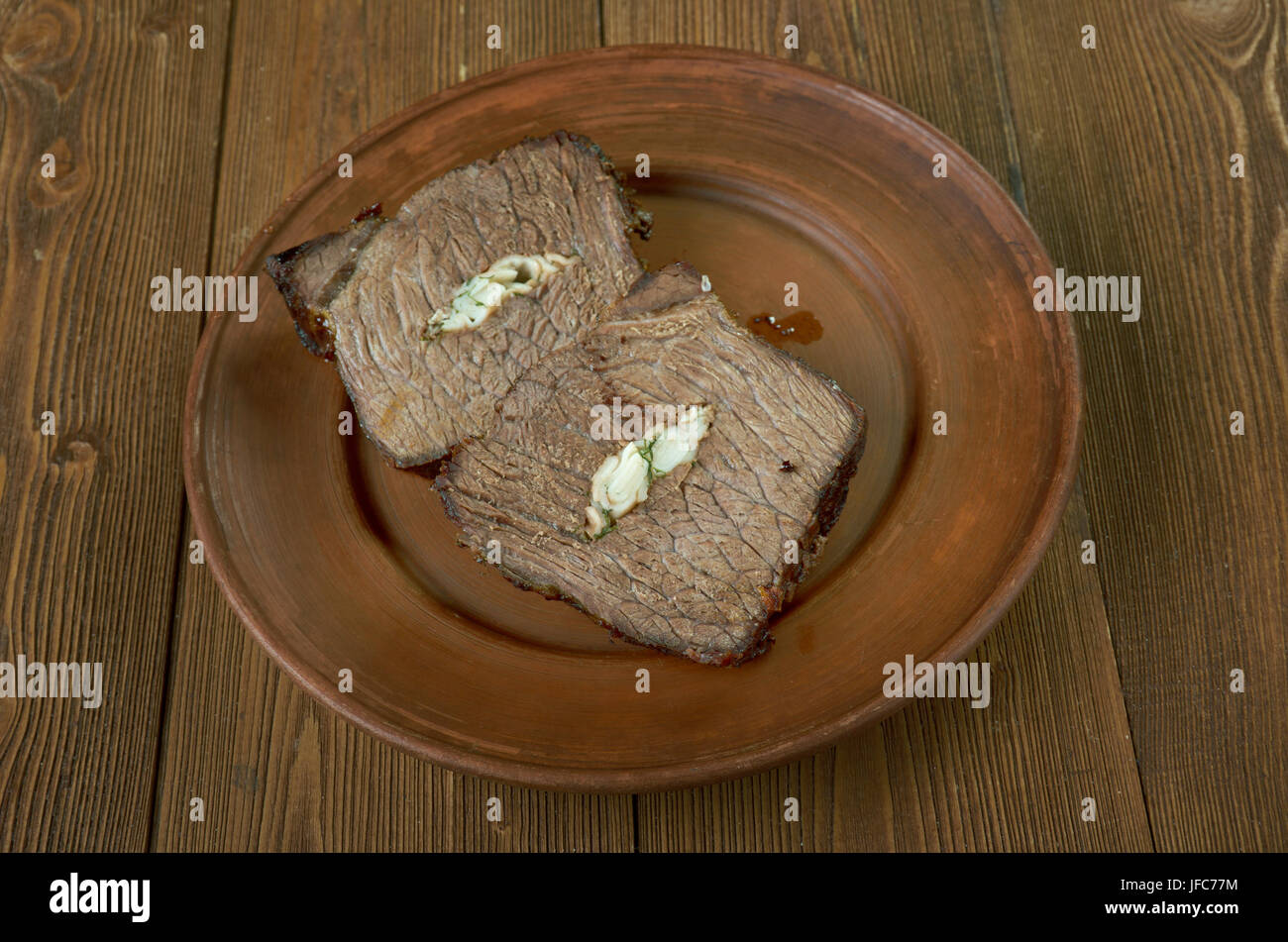 Carpet Bag Steak Stock Photo Alamy