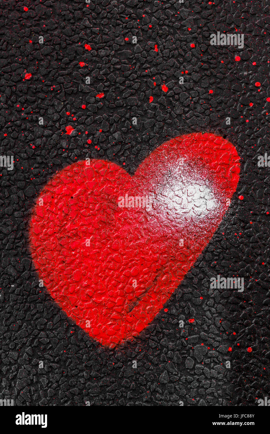 Heart of spray paint Stock Photo Alamy