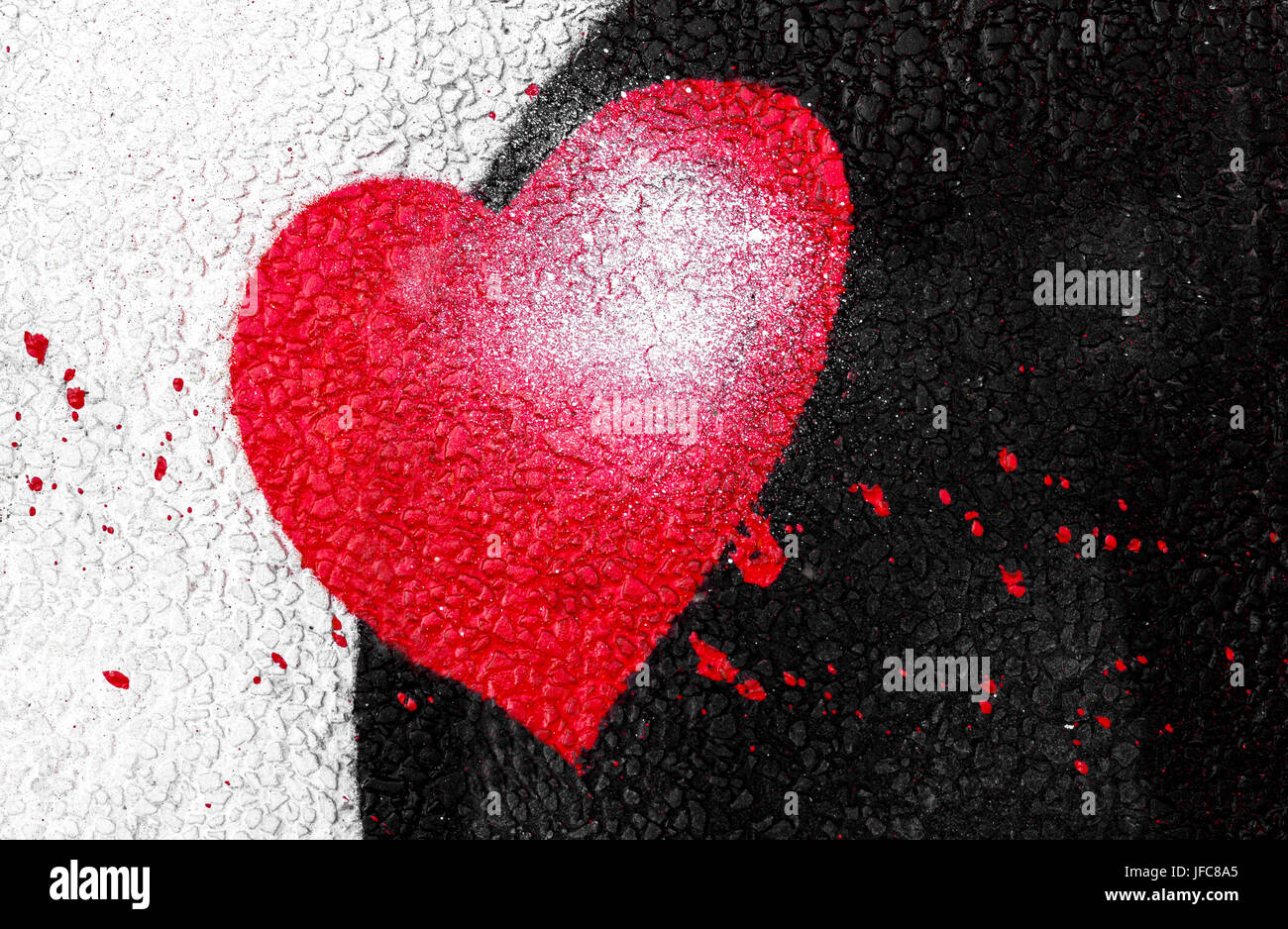 Heart of spray paint Stock Photo Alamy