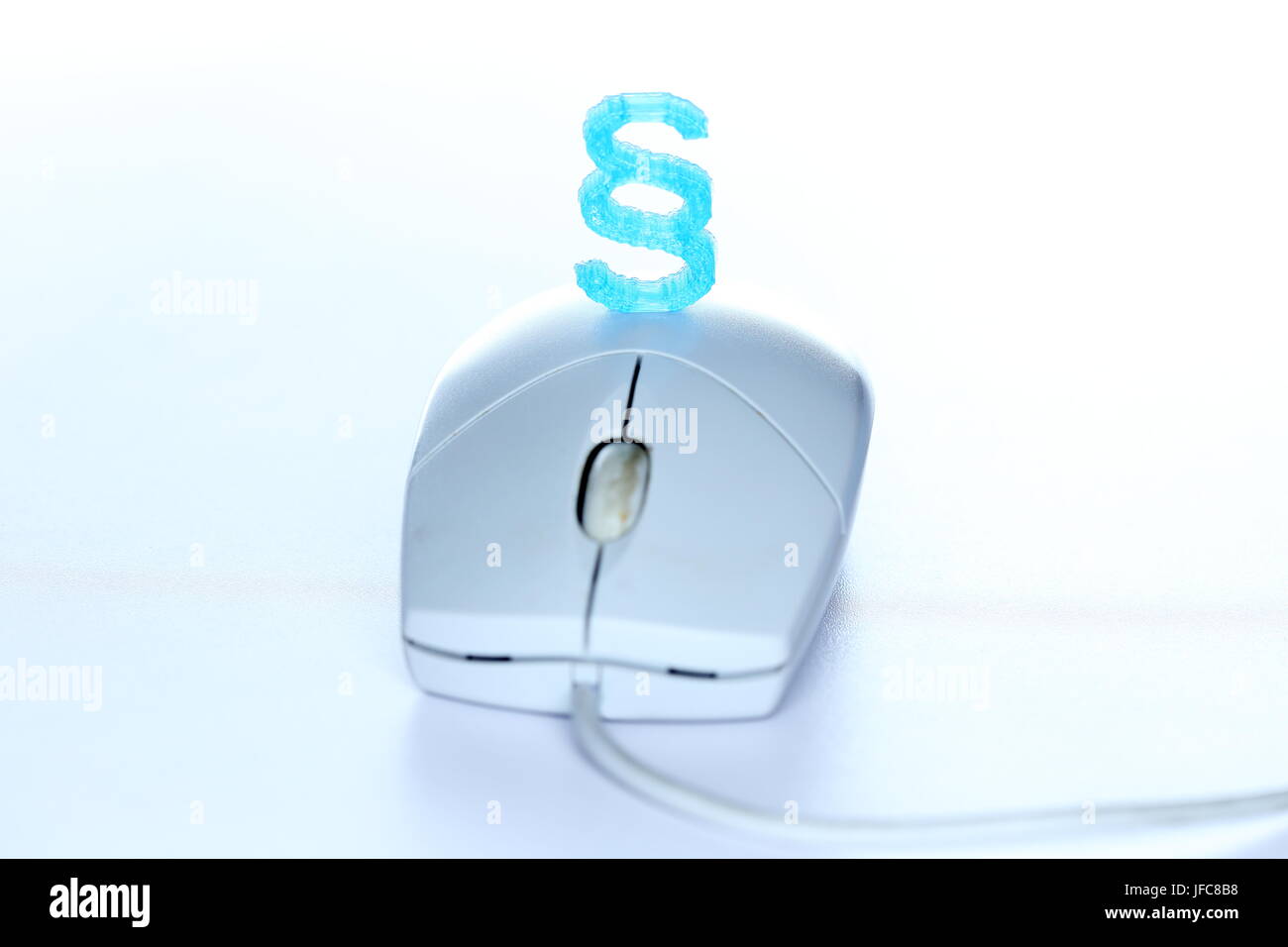 computer mouse with paragraph symbol Stock Photo
